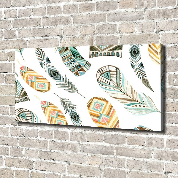 Foto quadro su tela Piume etniche