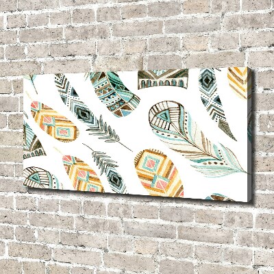 Foto quadro su tela Piume etniche