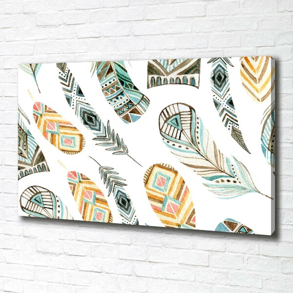 Foto quadro su tela Piume etniche