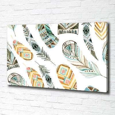 Foto quadro su tela Piume etniche