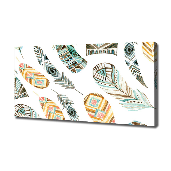 Foto quadro su tela Piume etniche