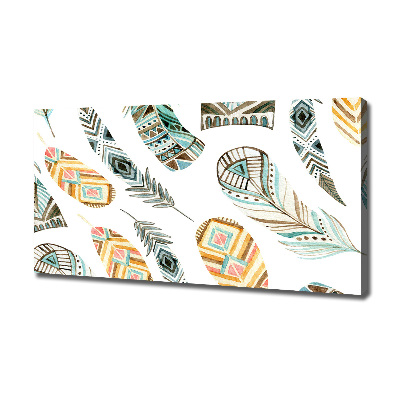 Foto quadro su tela Piume etniche