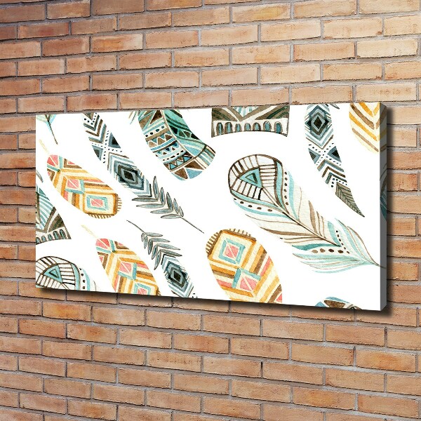 Foto quadro su tela Piume etniche