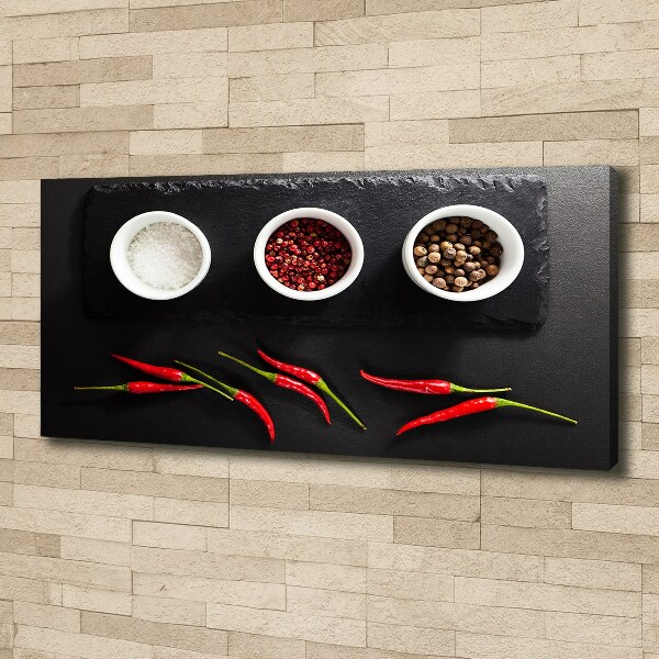 Foto quadro su tela Spezie e peperoncino