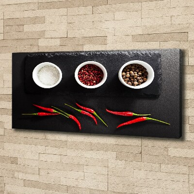 Foto quadro su tela Spezie e peperoncino