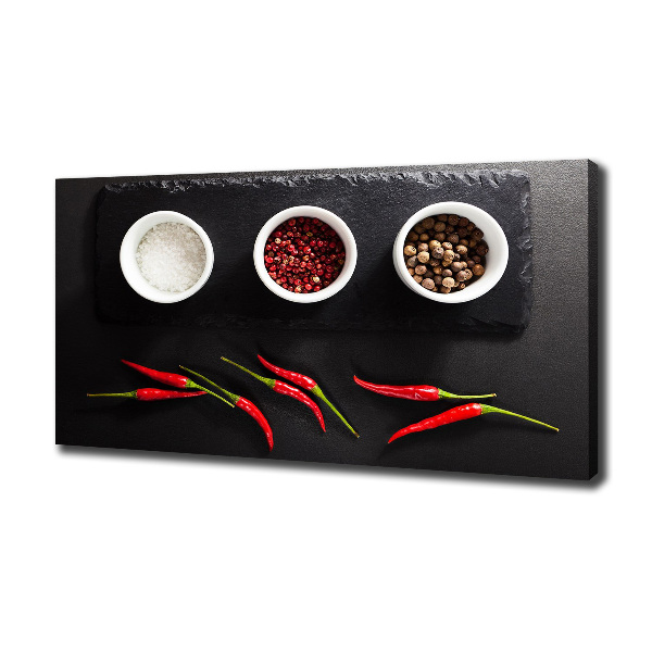 Foto quadro su tela Spezie e peperoncino