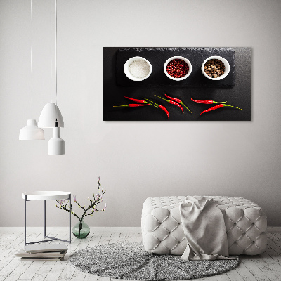 Foto quadro su tela Spezie e peperoncino