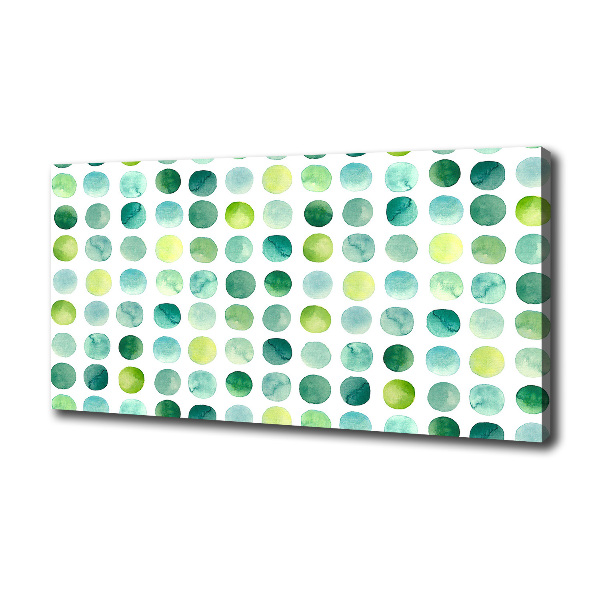Quadro su tela Punti verdi