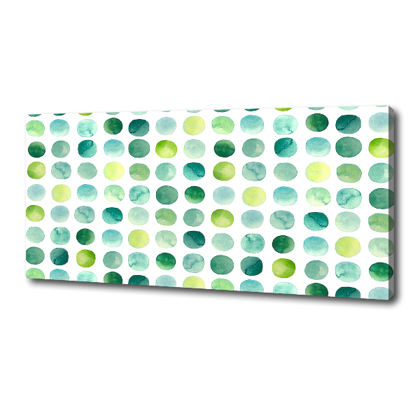 Quadro su tela Punti verdi