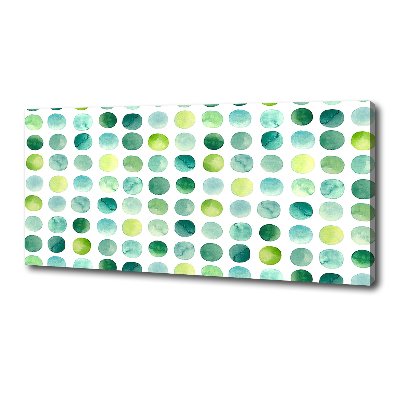 Quadro su tela Punti verdi