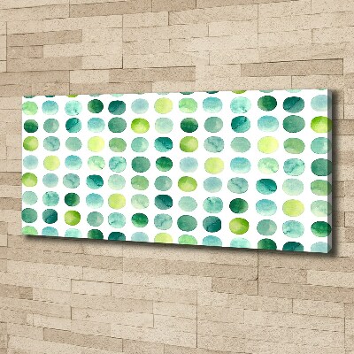 Quadro su tela Punti verdi