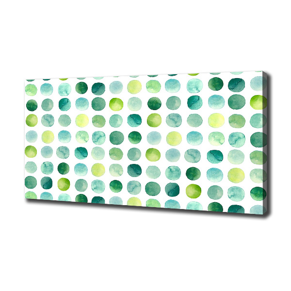 Quadro su tela Punti verdi