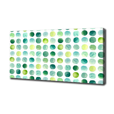 Quadro su tela Punti verdi
