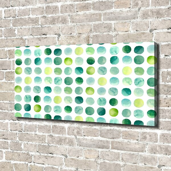 Quadro su tela Punti verdi