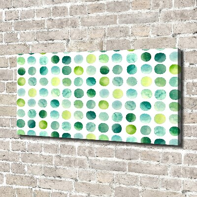 Quadro su tela Punti verdi