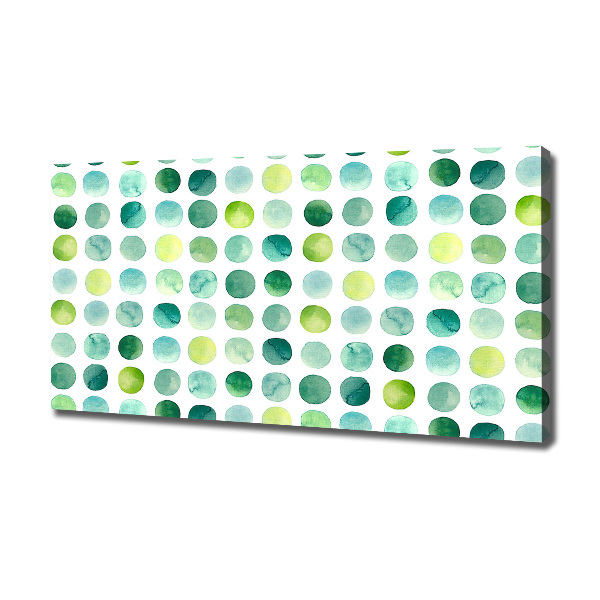 Quadro su tela Punti verdi