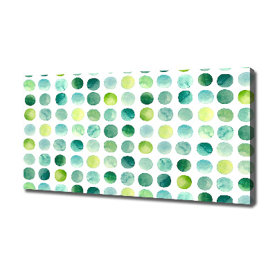 Quadro su tela Punti verdi