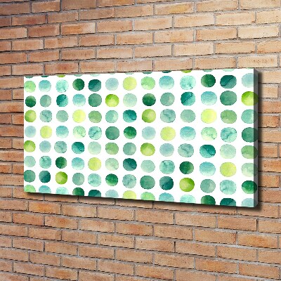 Quadro su tela Punti verdi