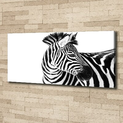 Quadro su tela Zebra nella neve