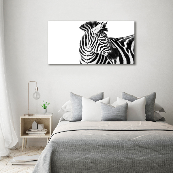 Quadro su tela Zebra nella neve
