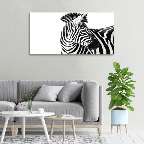 Quadro su tela Zebra nella neve