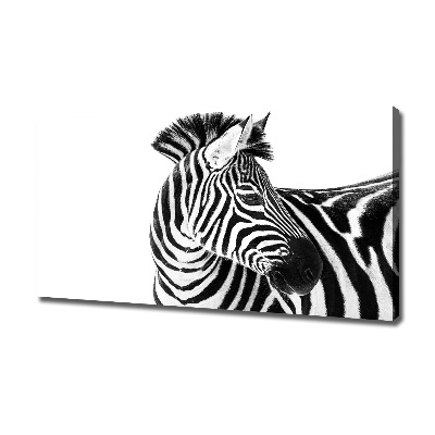 Quadro su tela Zebra nella neve