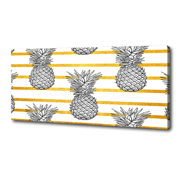 Quadro stampa su tela Strisce di ananas
