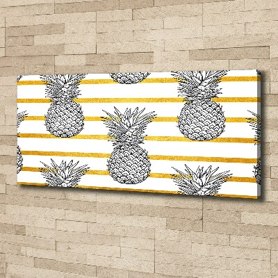 Quadro stampa su tela Strisce di ananas