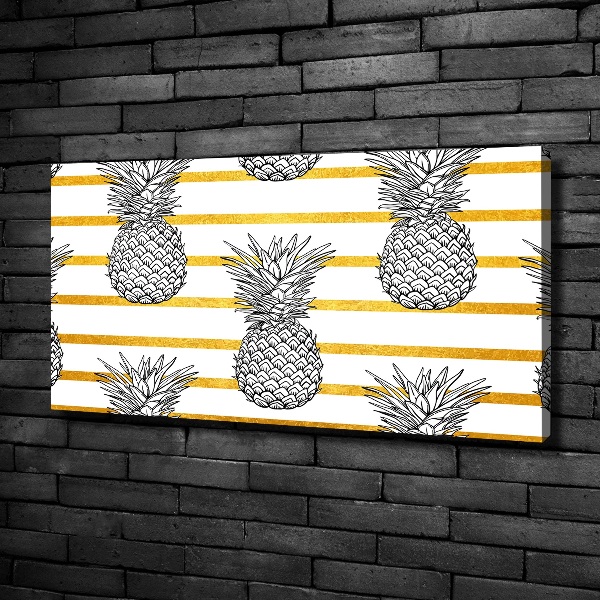 Quadro stampa su tela Strisce di ananas