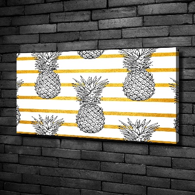 Quadro stampa su tela Strisce di ananas