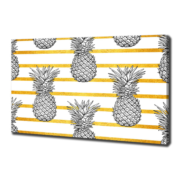 Quadro stampa su tela Strisce di ananas