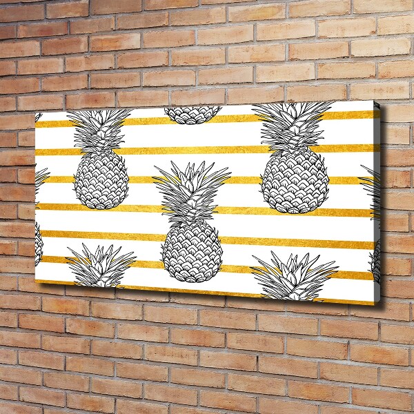 Quadro stampa su tela Strisce di ananas