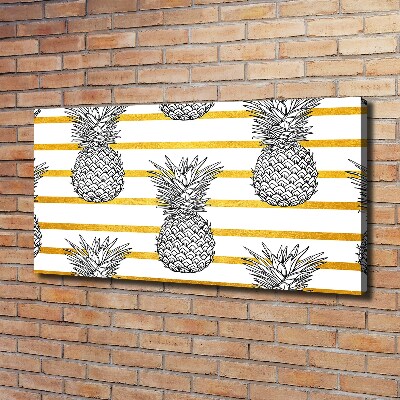 Quadro stampa su tela Strisce di ananas