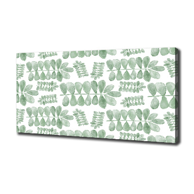 Quadro su tela Foglie verdi