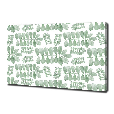 Quadro su tela Foglie verdi