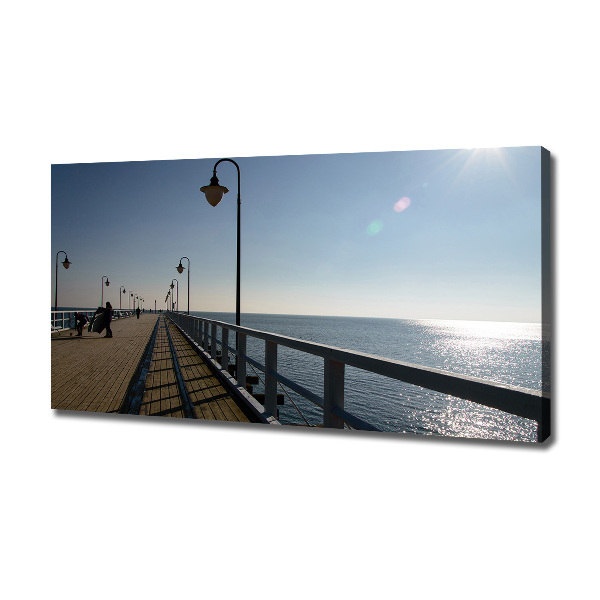 Foto quadro su tela Molo di Gdynia