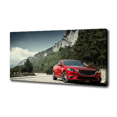 Quadro stampa su tela Auto in montagna