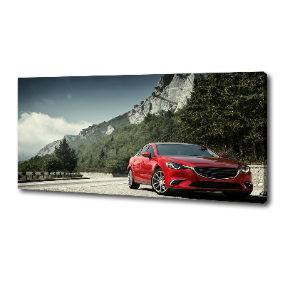 Quadro stampa su tela Auto in montagna