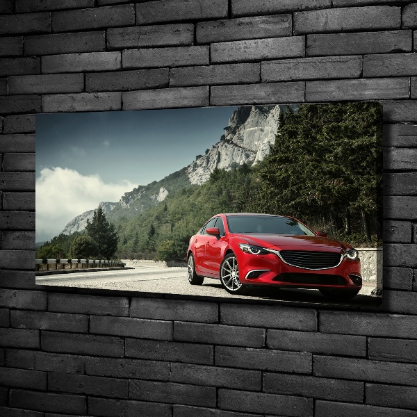 Quadro stampa su tela Auto in montagna