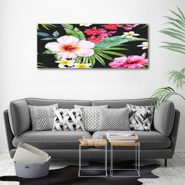 Quadro stampa su tela Fiori hawaiani