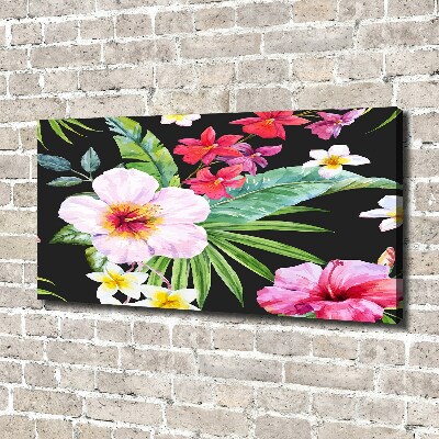 Quadro stampa su tela Fiori hawaiani