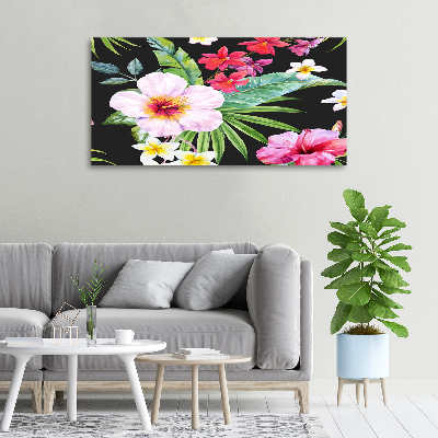Quadro stampa su tela Fiori hawaiani