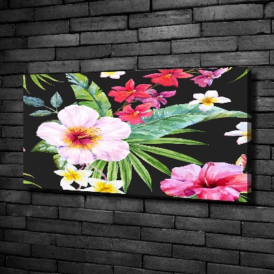 Quadro stampa su tela Fiori hawaiani