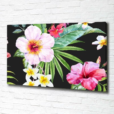 Quadro stampa su tela Fiori hawaiani