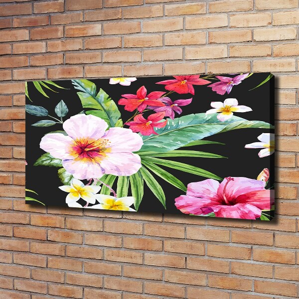 Quadro stampa su tela Fiori hawaiani