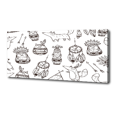 Quadro su tela Gufi indiani