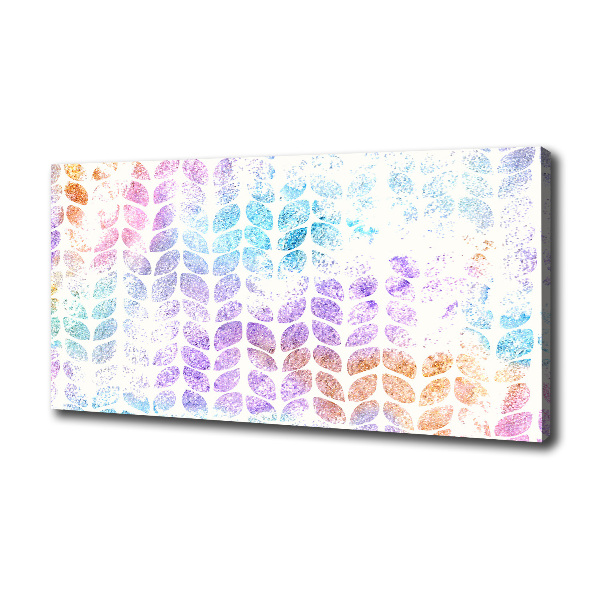 Quadro stampa su tela Foglie colorate