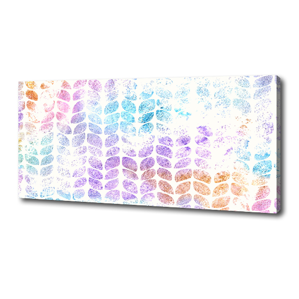Quadro stampa su tela Foglie colorate