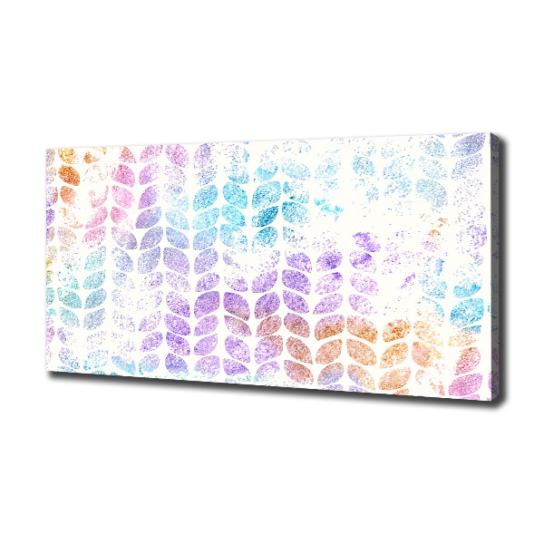 Quadro stampa su tela Foglie colorate