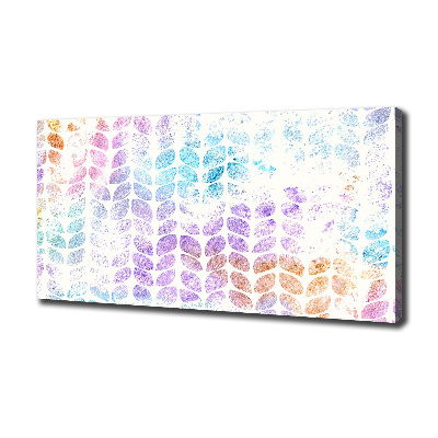 Quadro stampa su tela Foglie colorate